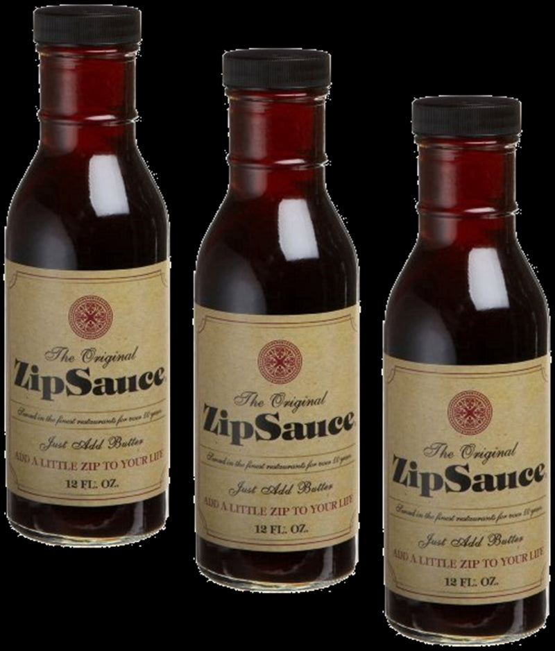 ZipSauce The Original Steak Sauce, 3-Pack 12 fl.oz. Bottles