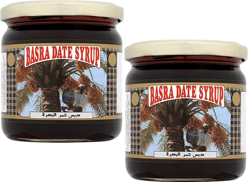 Basra Brand Date Syrup (Date Molasses), 2-Pack 16 oz.(454g) Jars
