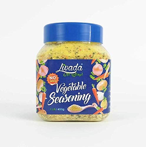 Livada All Purpose, All Natural Vegetable Seasoning No MSG, 2-Pack 1 lb. Jars