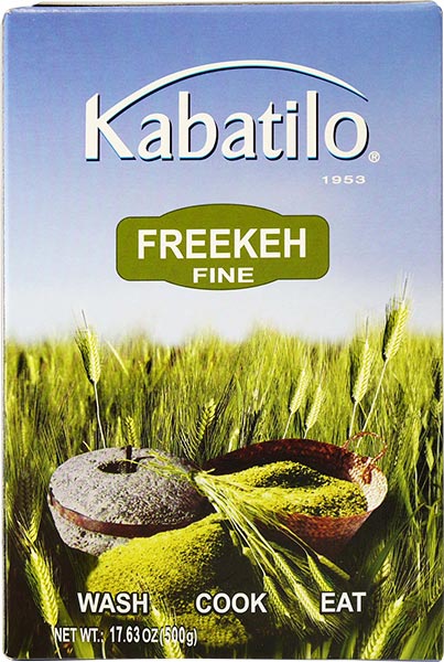 Kabatilo Freekeh Fine Green Durum Wheat 2-Pack, 17.63 oz. (500g) Boxes