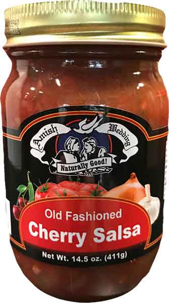 Amish Wedding Old Fashioned Cherry Salsa, 2-Pack 14.5 oz. (411g) Jars