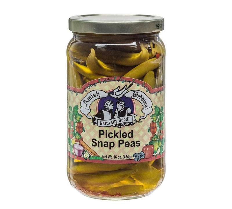 Amish Wedding Old Fashioned Pickled Snap Peas, 2-Pack 16 oz. (454g) Jars