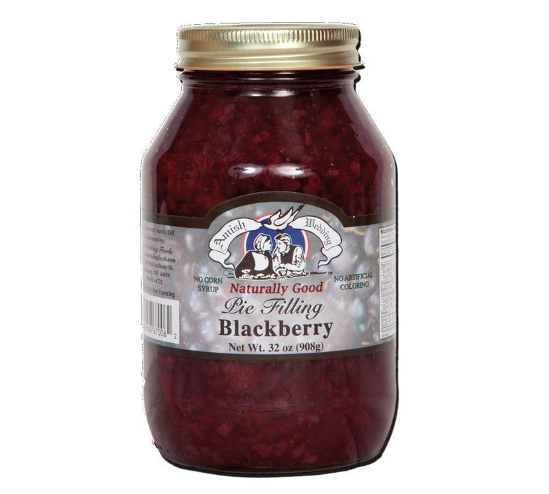 Amish Wedding Blackberry Pie Filling, 2-Pack  32 Ounce Jars