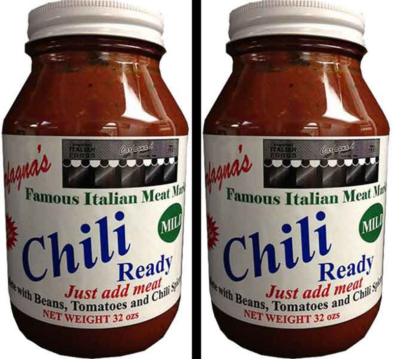 Carfagna's Mild Chili Ready Sauce, Just Add Meat or Vegetables, 2-Pack 32 oz. Jars