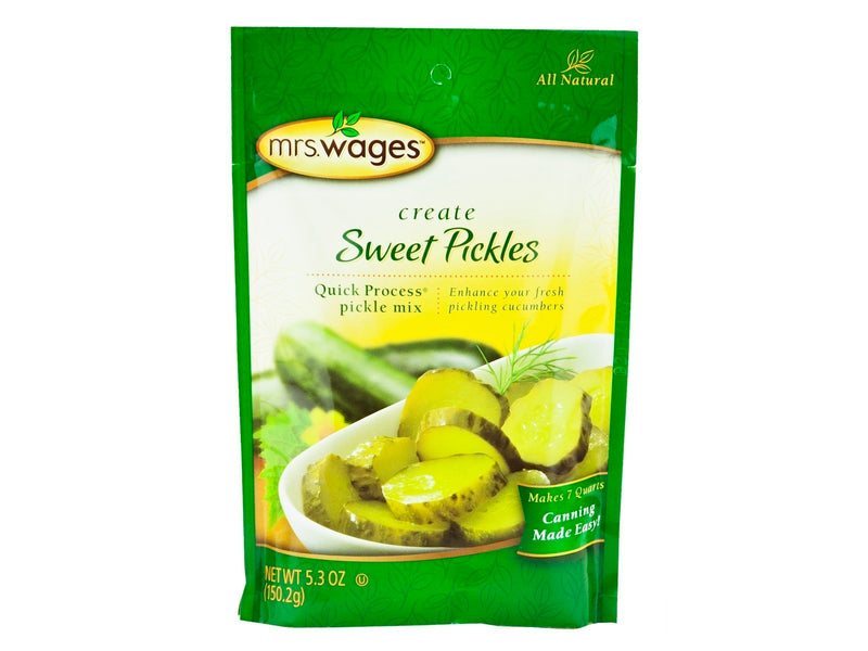 Mrs. Wages Quick Process Sweet Pickle Seasoning Mix, 6-Pack 5.3 oz. Packets