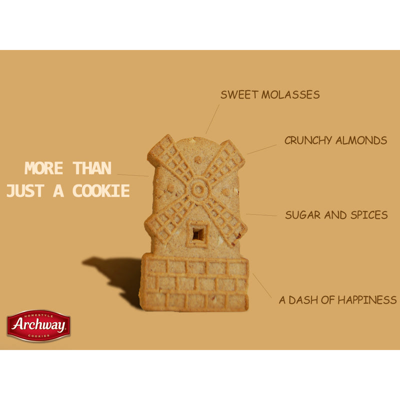 Archway Classics Crispy Windmill Cookies, 3-Pack 9 oz. Trays