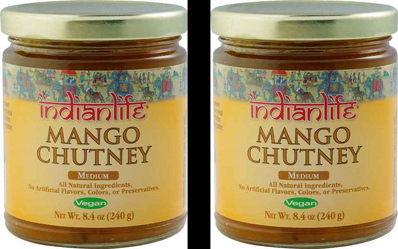 IndianLife Mango Chutney, 2-Pack 8.4 oz. (240g) Jars