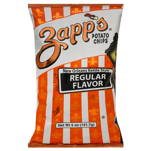 Zapp's Kettle Style Regular Flavor Potato Chips, 6-Pack 5 Oz. Bags