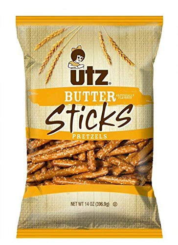 Utz Quality Foods Butter Sticks Pretzels, 14 oz. (396.6g) Bags (3 Bags)