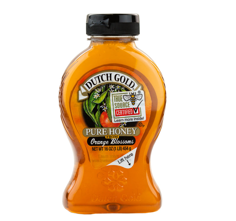 Dutch Gold Pure Honey: Orange Blossom- 16 oz. Bottle