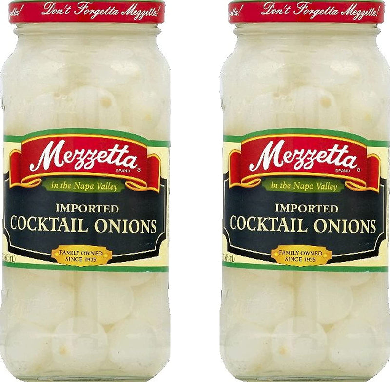 Mezzetta Imported Cocktail Onions, 2-Pack 16 oz Glass Jars