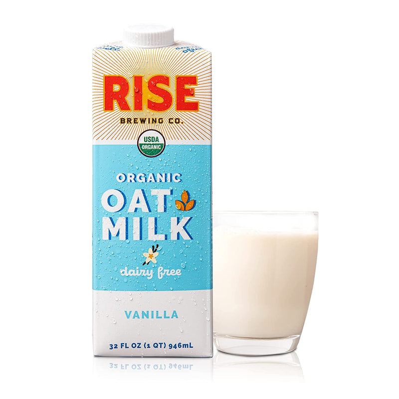 RISE Brewing Co. Vanilla Oat Milk, USDA Organic & Non-GMO, 6-Pack 32 fl oz Cartons