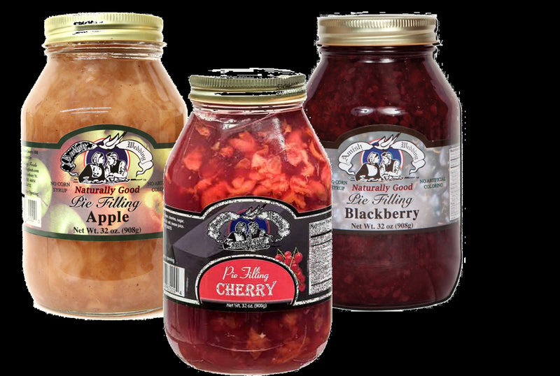 Amish Wedding Apple, Blackberry  & Cherry Pie Filling Variety Pack 32 oz.