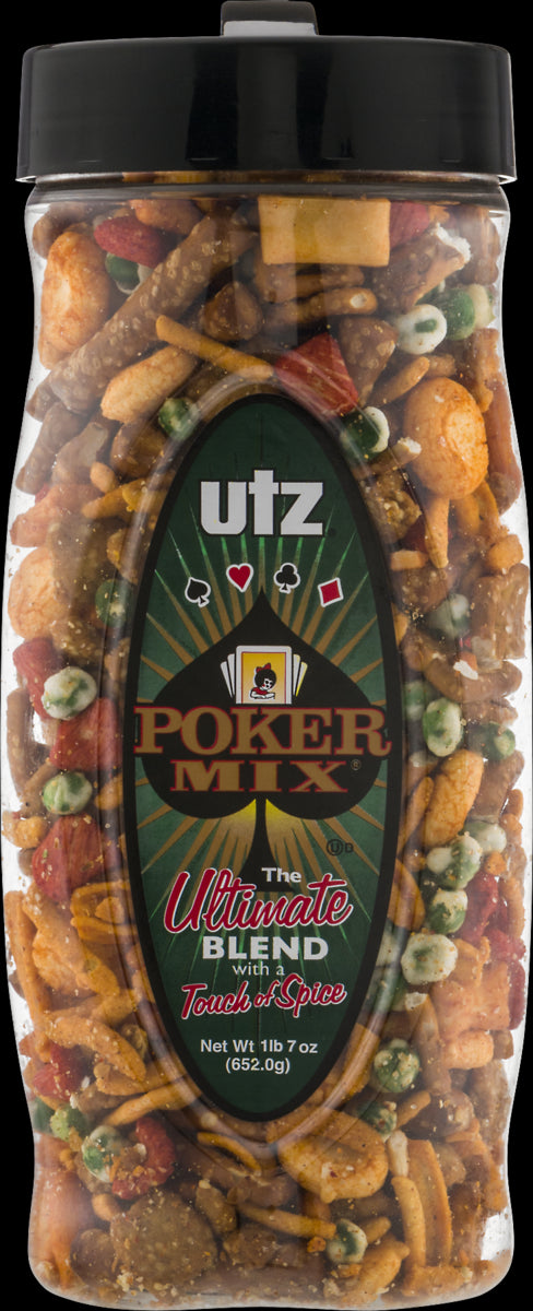 Utz Poker Mix, The Ultimate Blend, 2-Pack 23 oz. Containers