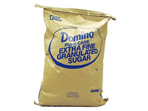 Domino Pure Cane Extra Fine Granulated Sugar- Bulk 50 lb. Bag
