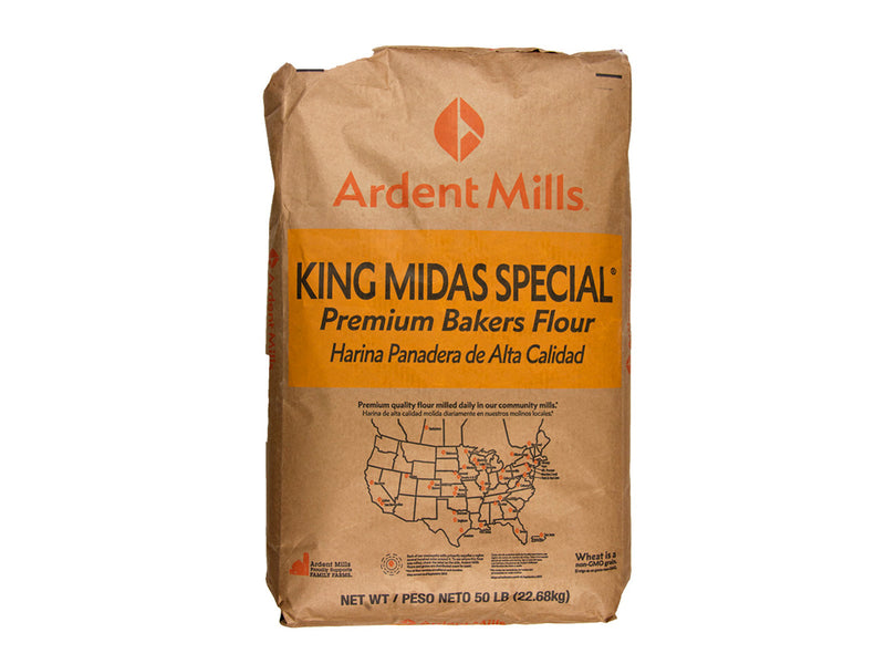 Ardent Mills King Midas Special Premium Bakers Unbleached Flour, 50 lb. Bag