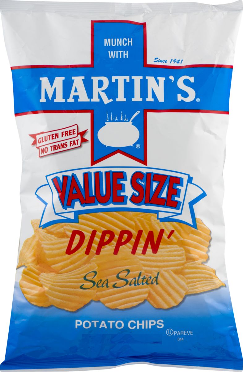 Martin's Dippin' Sea Salted Potato Chips, 14 oz. Value Size Bags