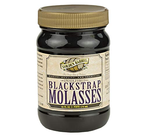 Golden Barrel Molasses Unsulfured Blackstrap Molasses, 2-Pack 16 oz. Jars