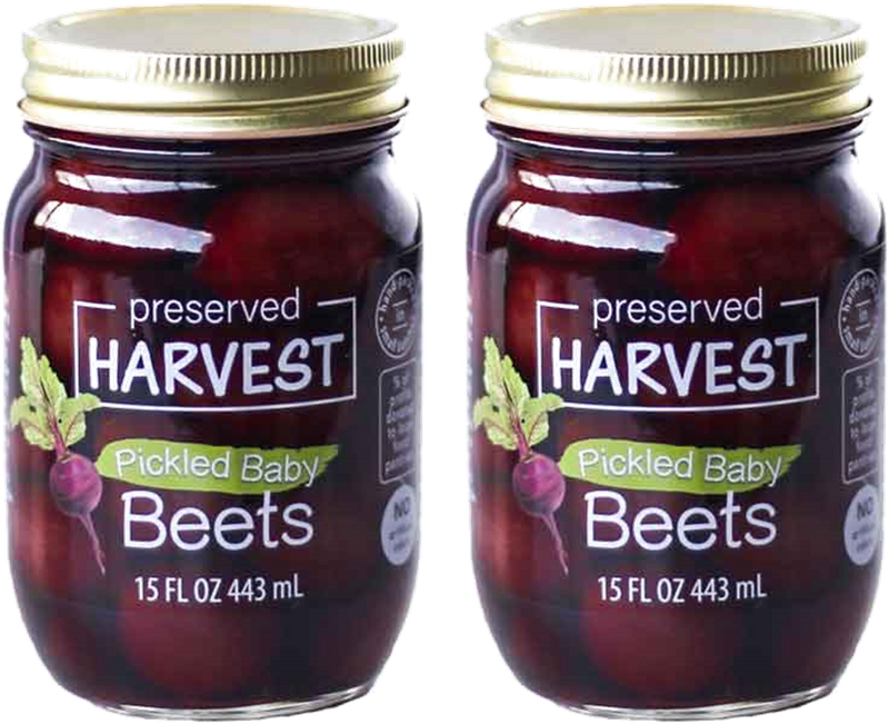 Preserved Harvest Pickled Baby Beets, 2-Pack Glass Jars