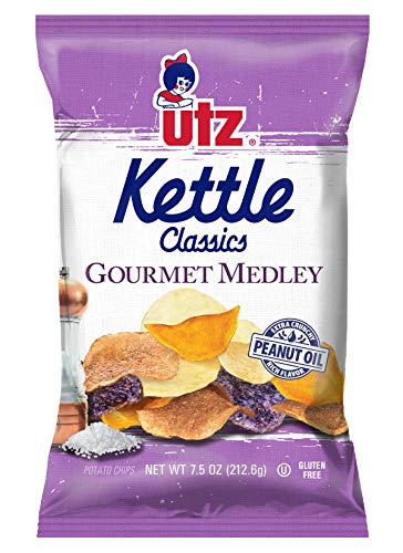 Utz Kettle Classics Gourmet Medley Kettle Style Potato Chips- 7.5 Ounce Bags