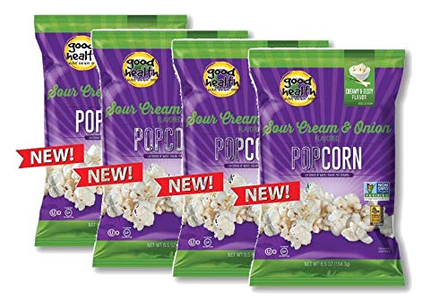 Good Health Sour Cream & Onion or Sweet & Salty Popcorn Non GMO  & Gluten Free, 4-Pack