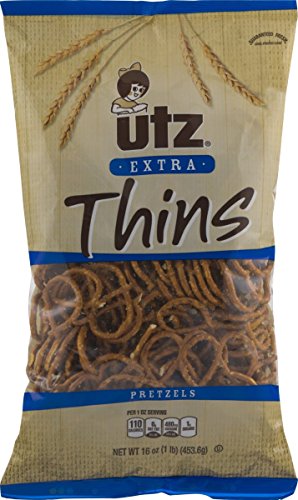 Utz Extra Thins Pretzels 16 oz. Bag