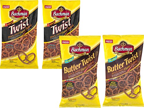Bachman Twists & Butter Twists Pretzels Variety 4 Pack