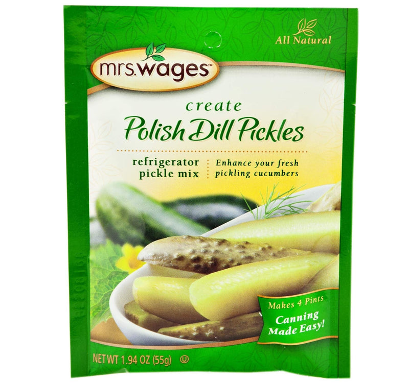 Mrs. Wages Refrigerator Pickle Seasoning Mix, 8-Pack 1.94 oz. Packs