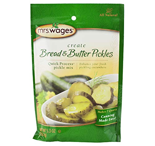 Mrs. Wages Quick Process Pickle Seasoning Mix, Makes 7 Quarts, 4 Packets