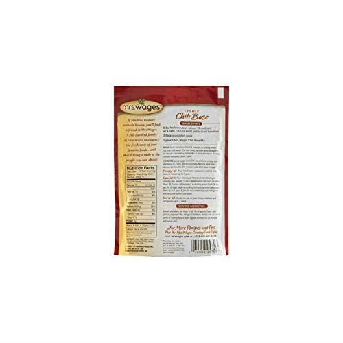 Mrs. Wages Create Your Own Chili Base Mix, 4-Pack 5 oz. Packets