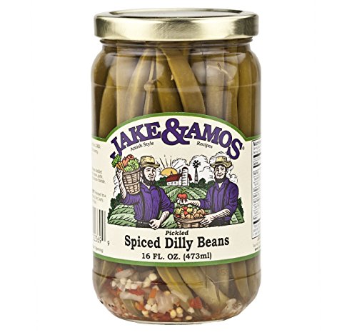 Jake & Amos Pickled Spiced Dilly Beans, 2-Pack 16 oz. Jars