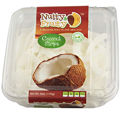 Nutty & Fruity Dried Coconut Strips, 2-Pack 6 oz. Trays