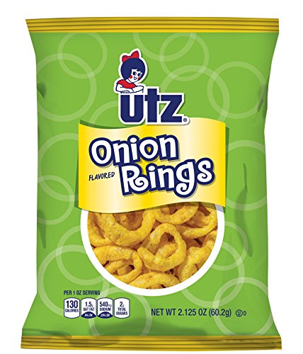 Utz Quality Foods Original Onion Rings- 2.125 oz. Bag (6 Bags)