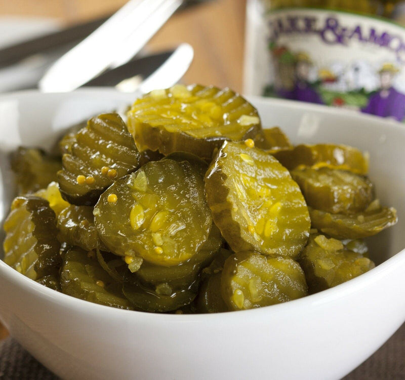 Jake & Amos Amish Made Bread Butter Pickles- 2/16 oz. Jars