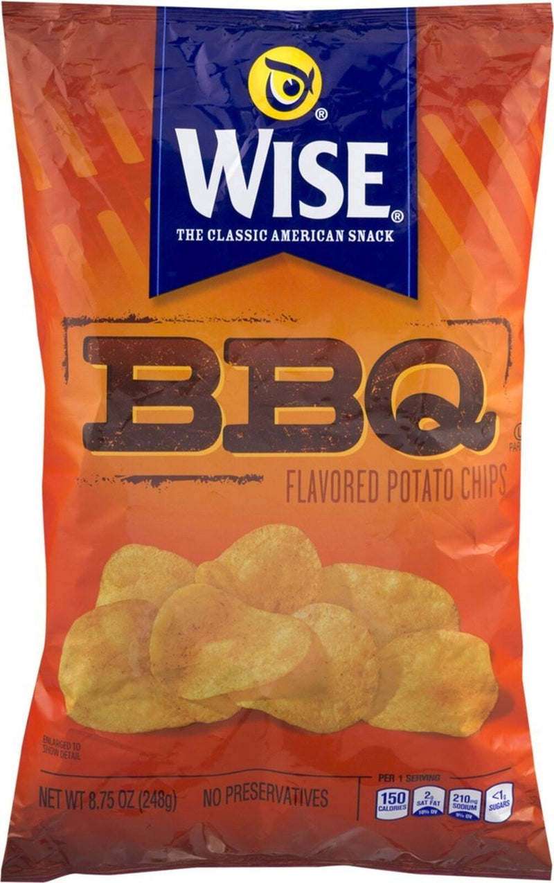 Wise Foods BBQ Potato Chips, 4-Pack 7.5 oz. Bags