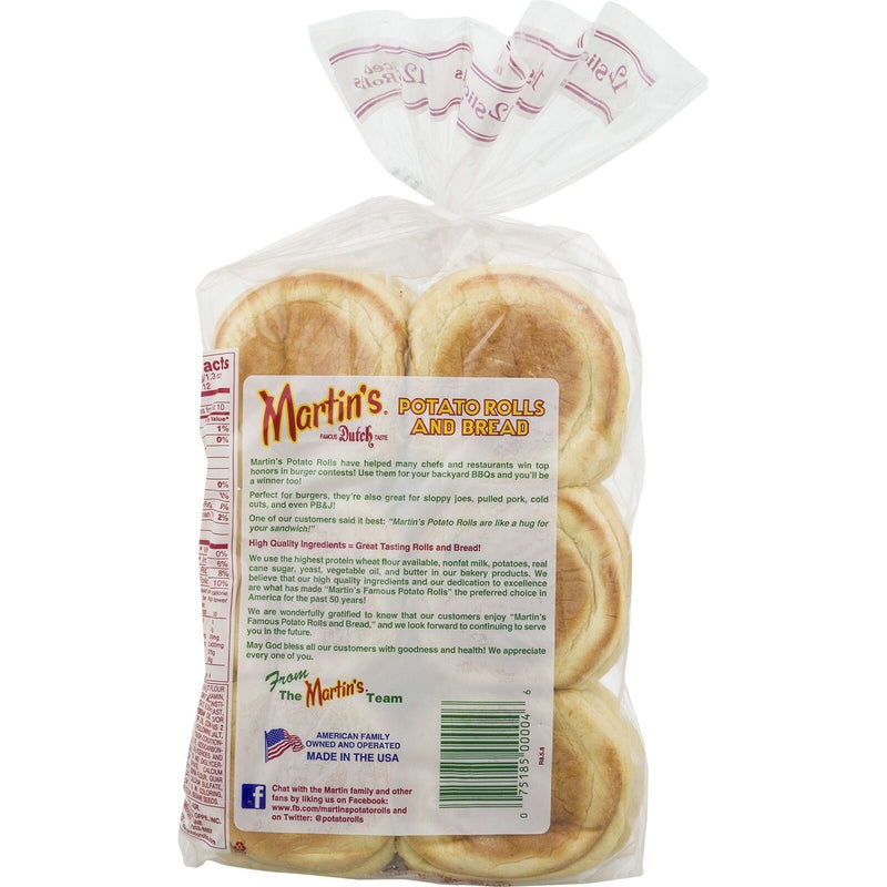 Martin's Famous Pastry Slider Potato Rolls- 12 pk 15 oz (4 bags)