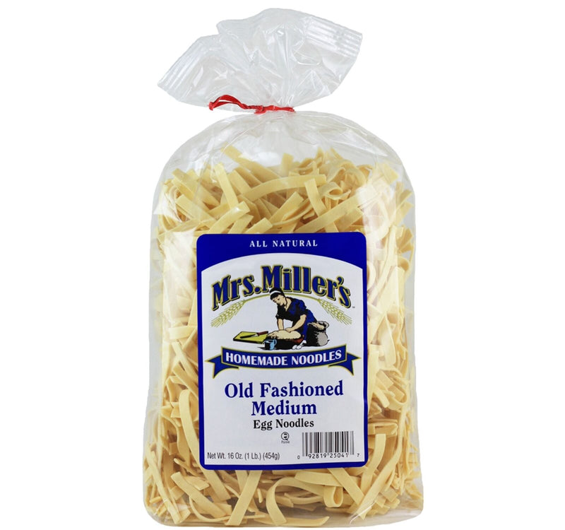 Mrs. Millers Old Fashioned Medium Noodles 16oz. Bag (2 Bags)