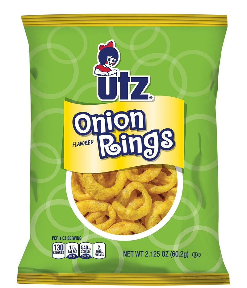 Utz Quality Foods Original Onion Rings, 8-Pack 2.125 oz. Bags