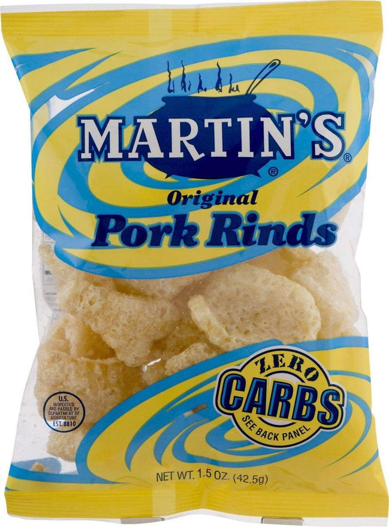 Martin's Original Pork Rinds (Chicharrones), 1.5 oz. Bags
