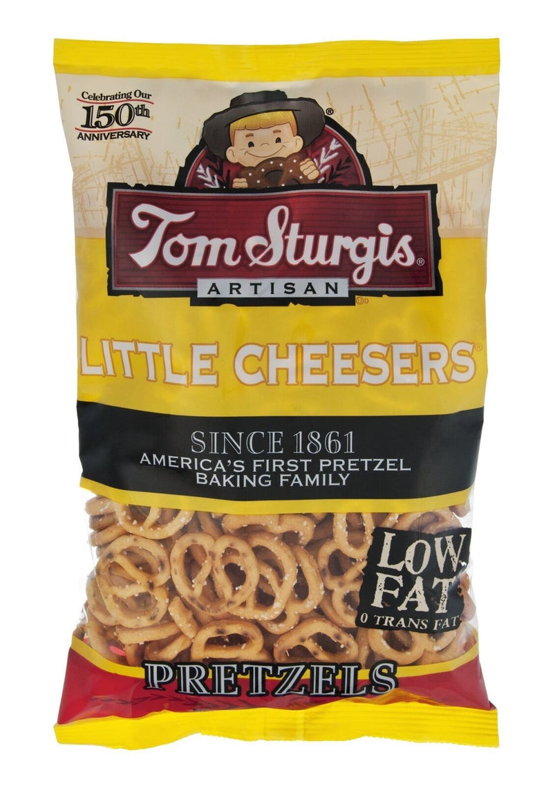 Tom Sturgis Artisan Little Cheesers Pretzels 9.5 oz. Bag (4 Bags)