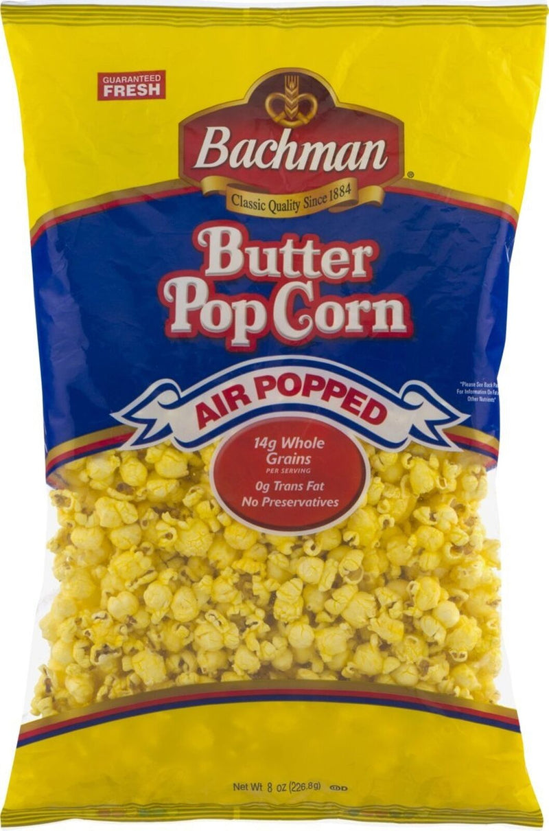 Bachman Air Popped Butter Popcorn, 3-Pack 8 oz. Bags