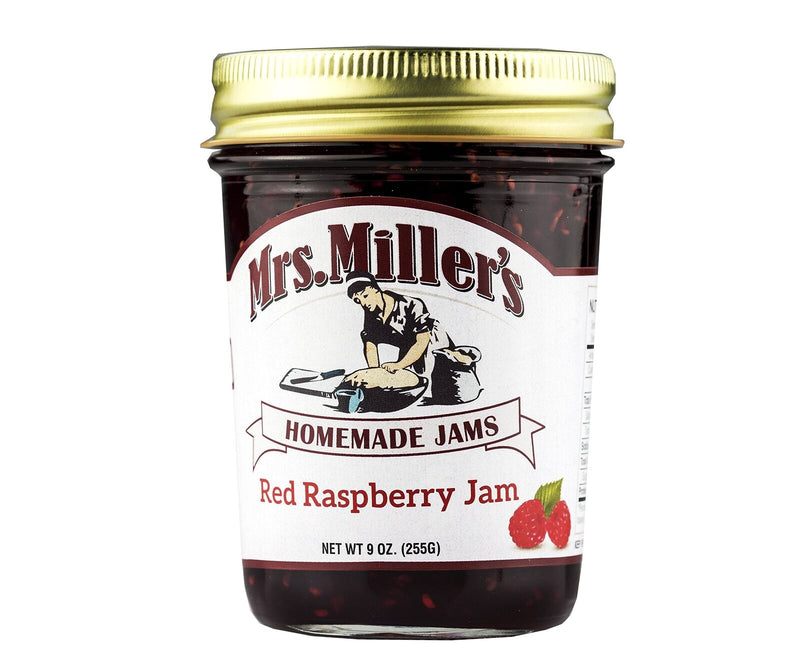 Mrs. Miller's Homemade Red Raspberry Jam  9 oz. Jar (3 Jars)