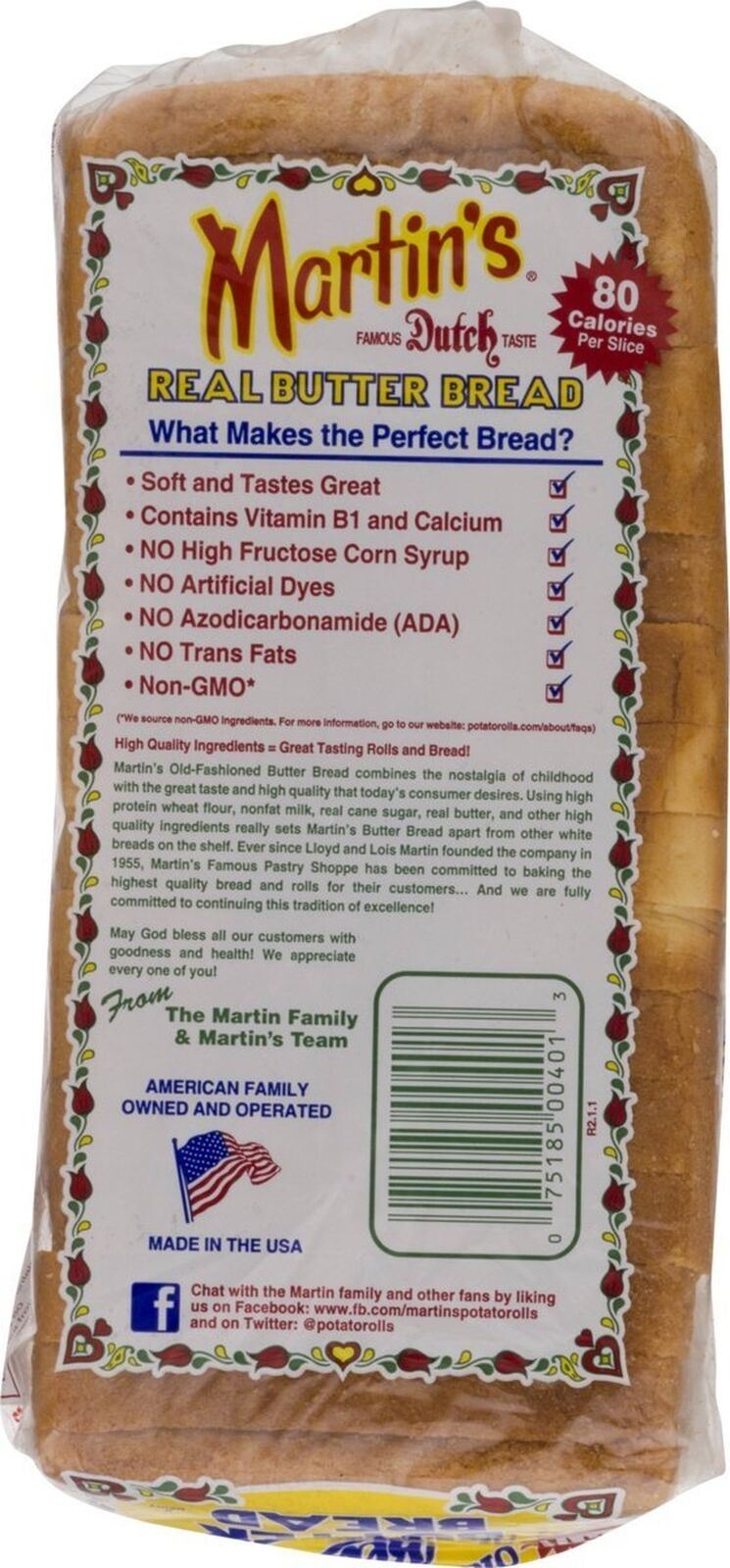 Martin's Famous Pastry Potato Bread & Potato Butter Bread Variety 2-Pack