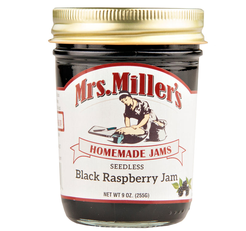 Mrs. Miller's Seedless Black Raspberry Jam 9 oz. (2 Jars)