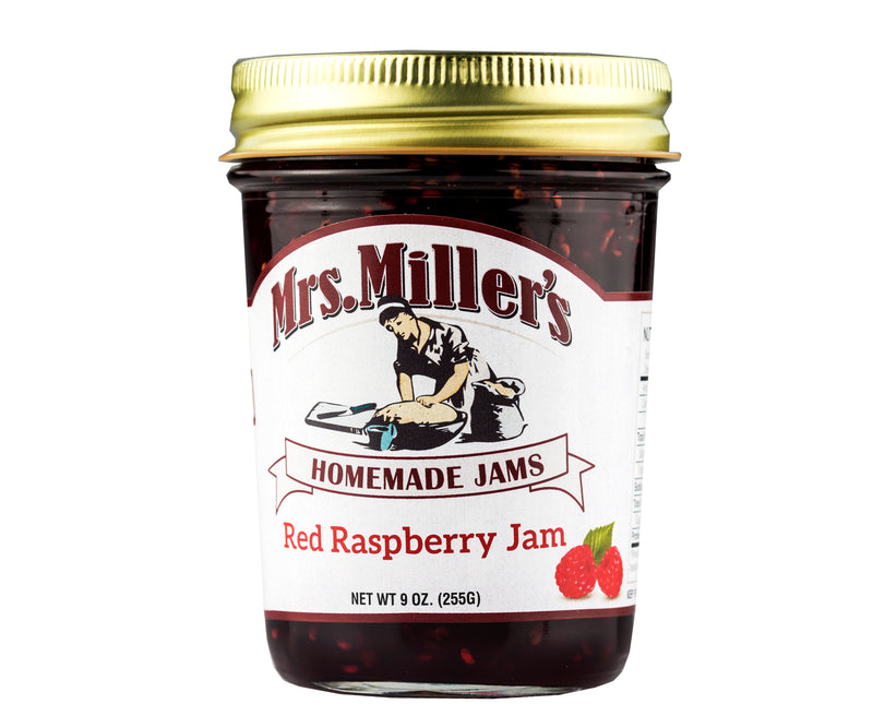 Mrs. Miller's Red Raspberry Jam 9 oz. (2 Jars)