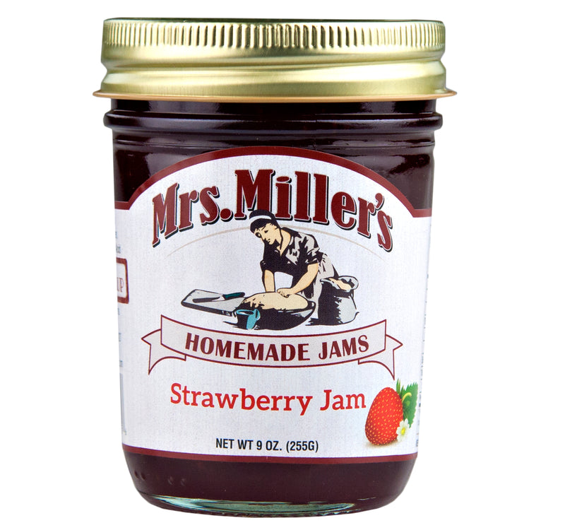 Mrs. Miller's Strawberry Jam 9 oz. (2 Jars)