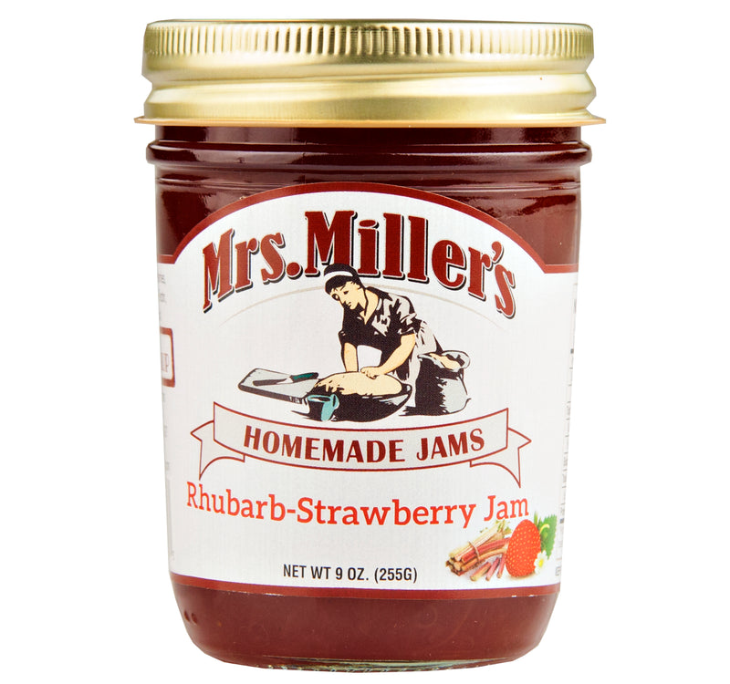 Mrs. Miller's Rhubarb-Strawberry Jam 9 oz. (2 Jars)