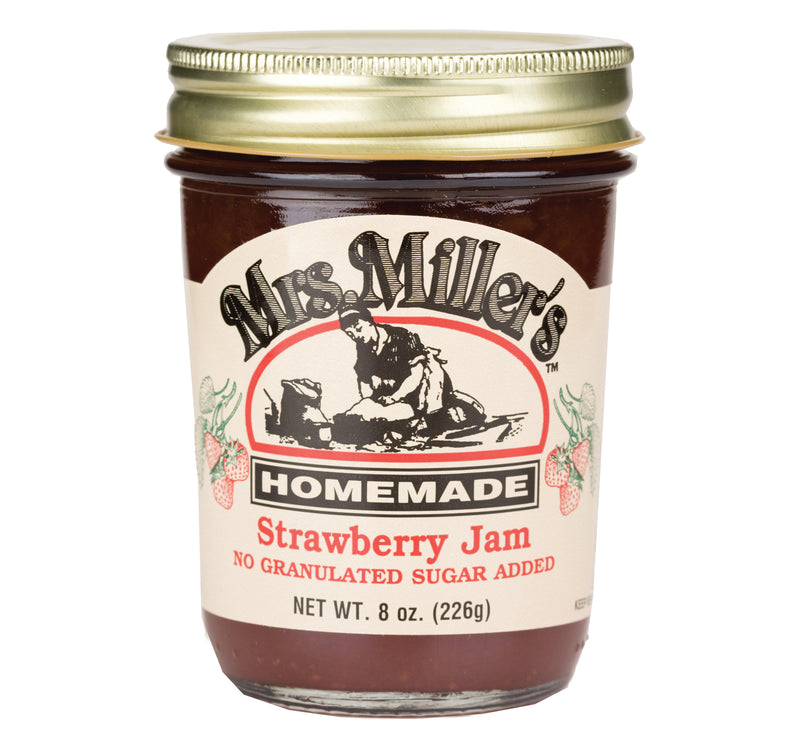 Mrs. Miller's No Sugar Strawberry Jam 8 oz. (2 Jars)