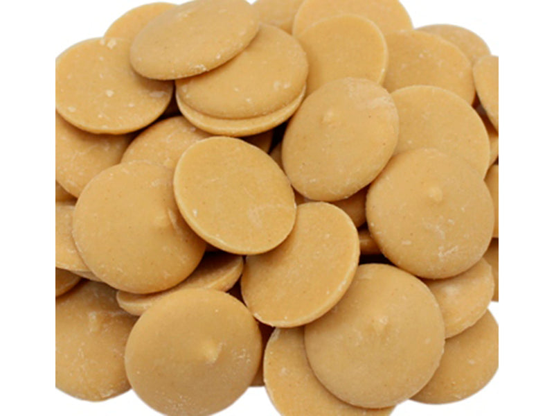 Clasen Standard Alpine Peanut Butter Flavored Coating Wafers Bulk Packed For Baking or Candy Making, 25 lbs.