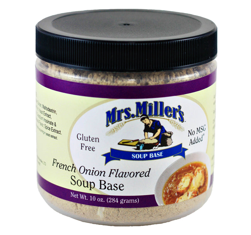 Mrs. Miller's French Onion Flavored Soup Base 10 oz. (2 Jars)